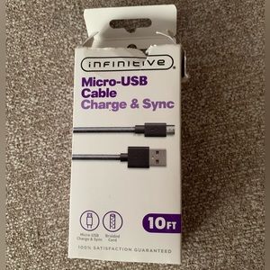 Infinitive Micro-USB Cable Charge & Sync, 10ft, NIB
